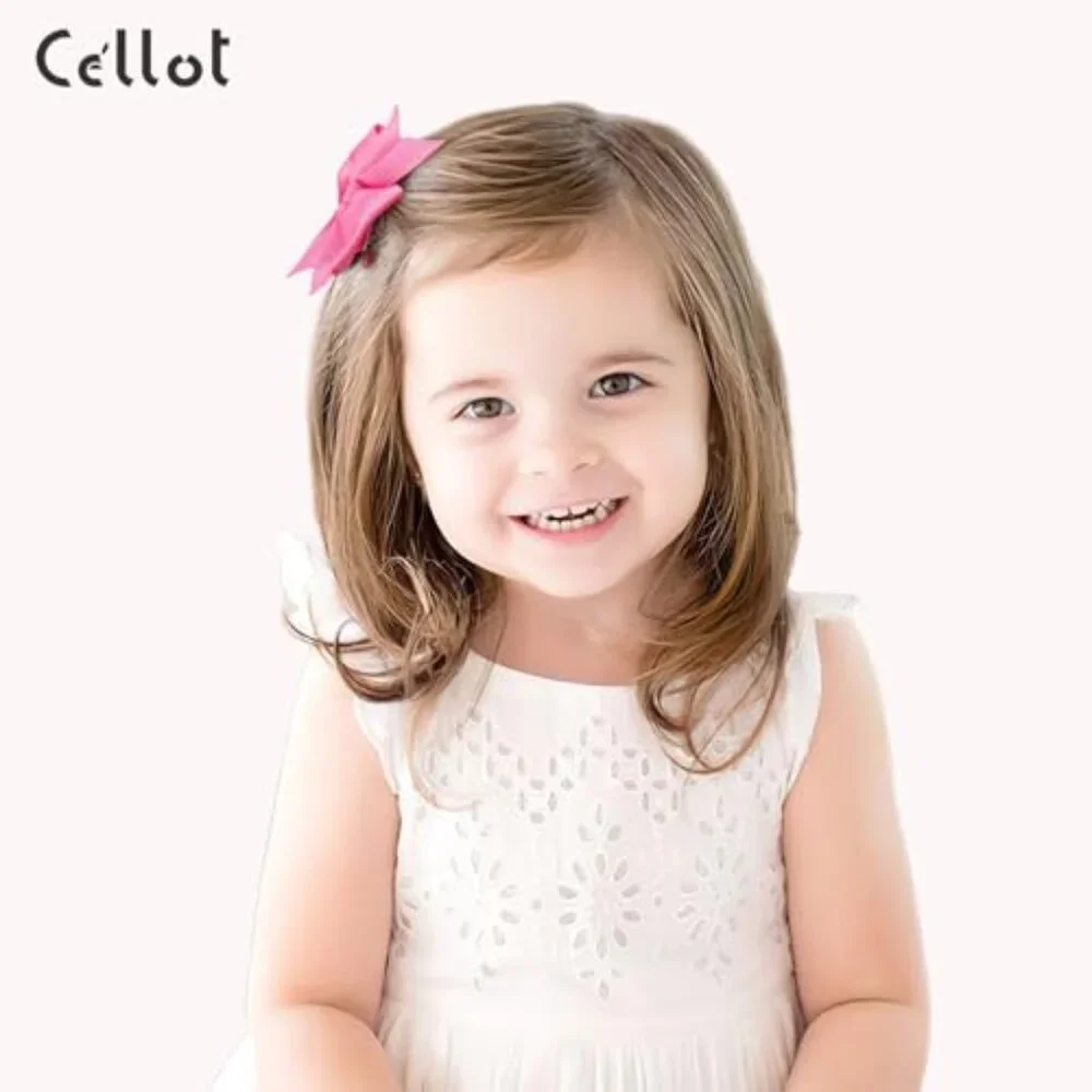 40 Pcs 3.5 Inch Grosgrain Ribbon Hair Bows with Alligator Clips